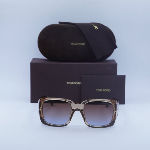 Tom Ford Ryder-02 FT1035 45F Square Sunglasses – Light Brown/Brown main image 8
